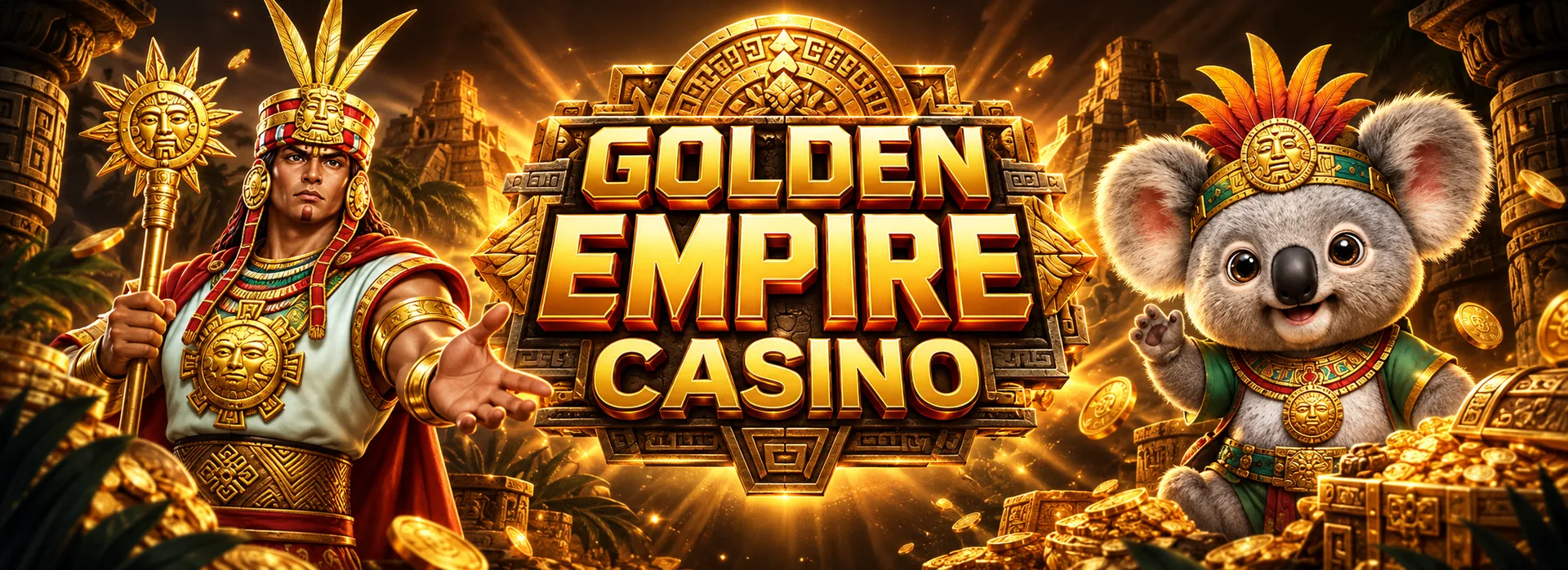 Golden Empire Casino banner with the JILI Golden Empire pokie and a PayID deposit badge